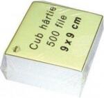 FARA MARCA Cub din hartie alb 9 x 9cm 70 g/mp 500 file/set (NV4572)