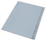 Optima Index plastic gri, alfabetic A-Z, A5, 120 microni, Optima (OP-520 AZ) - ihtis