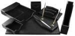 EVOffice Set de birou, 8 piese, imitatie piele - negru, EVO (EG3N20NE)