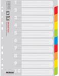 Office Products Separatoare carton color, A4, 170g/mp, 10 culori/set, Office Products (OF-21071021-99) - ihtis