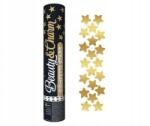 GoDan Pneumatikus konfetti Arany Csillagok 3 cm, 30 cm tubus - 1 db