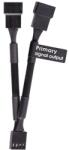 Thermaltake Cablu splitter Thermaltake, 2 x 4-pin male - 4-pin female, Black (AC-060-CO1OTN-F1)