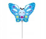 Flexmetal Fólia lufi Pillangó 14" - kék