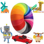 SPJ TRADE Golyóstollbetét 3D Pen Mix 20 Szín 5m x 20 100m Filament Pla (Wkłady do Długopisu 3D zestaw 20 kolorów)