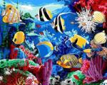 NORIMPEX - Puzzle Pictură cu diamant: Lumea subacvatică 30x40cm - 1 - 39 piese