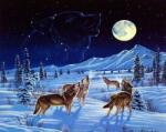 NORIMPEX - Puzzle Pictura cu diamante: haita de lup 30x40cm - 1 - 39 piese