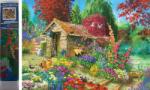 NORIMPEX - Puzzle Pictură cu diamant Cabană în grădină 30x40cm - 1 - 39 piese
