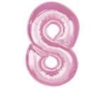 GoDan Fólia lufi 8-as szám rózsaszín, 92 cm, születésnap