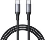 JOYROOM Cablu pentru incarcare si transfer de date joyroom S-A28 Flash Series, 2x USB-C, 60W, 480 Mbps, 2m, Negru (6956116797904)