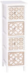 AdTrend Comoda lemn alb maro 26 x 32 x 80 cm (101856) Comoda