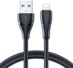 JOYROOM Cablu pentru incarcare si transfer de date Joyroom A11, USB/Lightning, 2.4A, 2m, Negru (6956116703028)