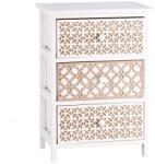AdTrend Comoda lemn alb maro 40 x 29 x 58 cm (101859) Comoda