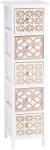 AdTrend Comoda lemn alb maro 26 x 32 x 98 cm (101857) Comoda