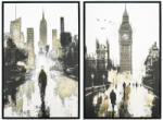 AdTrend Set 2 tablouri decorative canvas City 60 x 90 cm (118841)