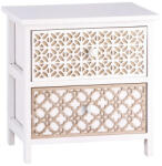 AdTrend Comoda lemn alb maro 40 x 29 x 42 cm (101858) Comoda
