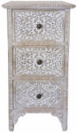 AdTrend Comoda lemn alb maro 35 x 30 x 70, 5 cm (101065) Comoda