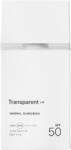 Transparent Lab Serum cu filtru mineral si protectie solara SPF50 Mineral Sunscreen, 100ml, Transparent Lab