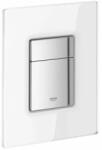 Grohe Placa de actionare Grohe 38845LS0, Skate Cosmopolitan, dubla actionare, 156 x 197 mm, reversibila, sticla, alb crom (38845LS0)
