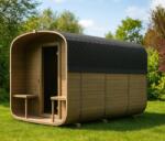 Gardj Kerti szauna QUADRO 340 cm elektromos kályhával