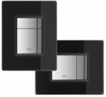 Grohe Clapeta actionare Grohe 38845KS0, Skate, dubla, 156 x 197 mm, reversibila, sticla, negru crom (38845KS0)