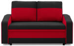 GreenSite Hewlet kanapé, szövet anyag, fekete - piros - primbutor