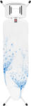 Brabantia vasalódeszka fix támasszal 124x38cm - B méret, fehér váz, pamut virág huzat (108822) Vasalódeszka