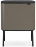 Brabantia Bo Touch Bin nyomófedeles hulladékgyűjtő, 36L, acél, platinaszürke (315787)