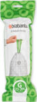 Brabantia PerfectFit méretpontos szemeteszsák, G méret, 23-30L, 20 zsák/tekercs (246265)