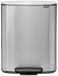Brabantia Bo Pedal Bin pedálos szelektív kuka, 2x30L, rozsdamentes, ujjlenyomatmentes (211461)