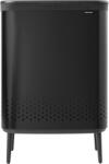Brabantia Bo Laundry Bin szennyestartó kivehető zsákkal, 2x45L, acél, matt fekete (200564)