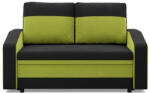 GreenSite Hewlet kanapé, szövet anyag, fekete - zöld