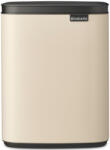 Brabantia Bo Waste Bin szemetes felnyitható fedővel, fali/álló, 7L, acél, világos bézs (234101)