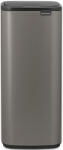 Brabantia Bo Touch Bin nyomófedeles szemetes, 30L, acél, platinaszürke