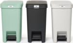 Brabantia StepUp szelektív szemetes szett, 3db eltérő színű kuka, 16L, 91% újrahasznosított műanyag (SU16L-SET)