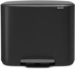 Brabantia Bo Pedal Bin pedálos szelektív kuka, 11+23L, acél, matt fekete (121227)