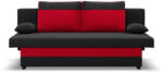 GreenSite Sony kanapé, szövet anyag, hab töltet, fekete - piros