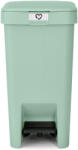 Brabantia StepUp pedálos szemetes lecsapódásgátló fedővel, 10L, 91% újrahasznosított műanyag, jáde zöld (800368)