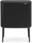 Brabantia Bo Touch Bin nyomófedeles szelektív kuka, 3x11L, acél, matt fekete (316067)