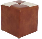 Proda Havanna Puff Konyak (Taburet Cool - imitatie piele coniac/crem - 8070/21834)