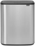 Brabantia Bo Touch Bin nyomófedeles szelektív szemetes, 2x30L, rozsdamentes, ujjlenyomatmentes (221422)