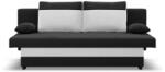 GreenSite Sony kanapé, szövet anyag, bonell töltet, fekete - fehér - primbutor