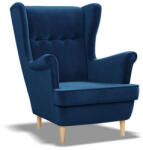 Greensite Uszak Mini fotel, bársony, kék - primbutor - 78 990 Ft