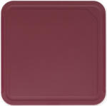Brabantia TASTY+ közepes méretű vágódeszka, műanyag, padlizsánpiros, 250x250mm (123122)