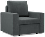 Greensite Zeus fotel, egyenes kartámasz, bársony, bonell töltet, szürke - primbutor