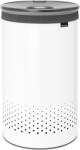 Brabantia Laundry Bin szennyestartó, hengeres, 60L, műanyag fedő, acél, fehér (304880)
