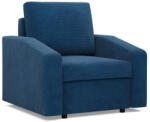 Greensite Zeus fotel, döntött kartámasz, kordbársony, hab töltet, kék - primbutor