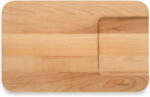 Brabantia Profile bükkfa vágódeszka zöldségek aprításához, speciális átöntő rész, védő olajbevonattal, 400x250mm (260742)