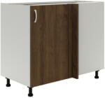  Benita 1 ajtós Alsó konyhaszekrény Bronz Tölgy-Fehér 98x50x80 cm N (912802)