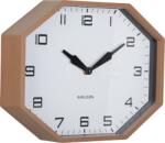 Karlsson Ceas de perete Modern Factory octogonal, maro (KA6067BR)