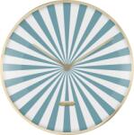 Karlsson Ceas de perete Candy Swirl, turcoaz-alb (KA6007BL)